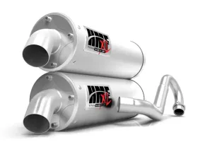 HMF Racing Exhaust System for 2006-2017 Honda TRX 450R, Black Steel