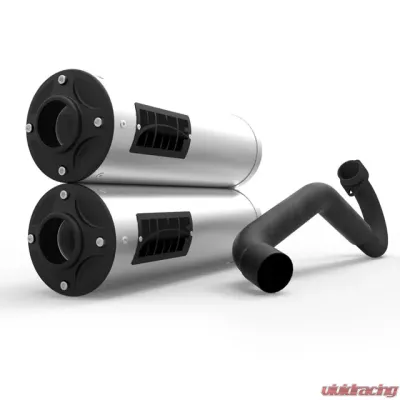 HMF Racing Dual Turbo Back Titan XL Series Exhaust Can-Am Maverick X3 2017-2022 - 71660A637493