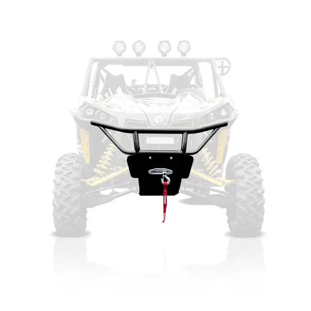 HMF Racing Black HD Front Bumper for Can-Am Maverick 13-18, Steel - 9164312661