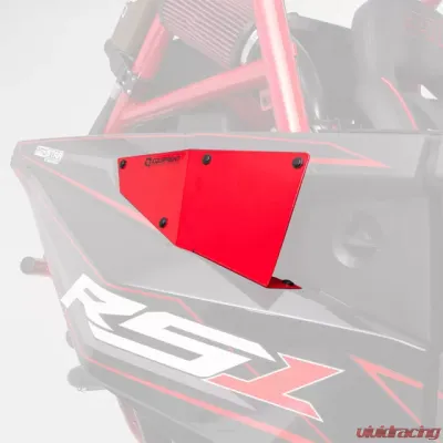 HMF Racing Red Radiator Scoops for Polaris RZR RS1 2018, Durable Design - 9356984566