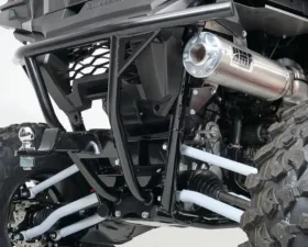 HMF Racing Defender Rear Bumper with Receiver Hitch for Kawasaki Teryx KRX 1000 (2020) - Black, Durable Steel