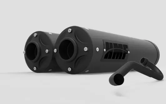 HMF Racing Exhaust System - Black for 2015-2020 Ford Mustang GT, Steel - 522726638893