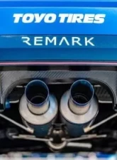 Remark Non-Resonated Catback Dual Exhaust Titanium Honda Civic Type-R FK8 2017-2021                                     - RK-C2076H-01T - Image 11