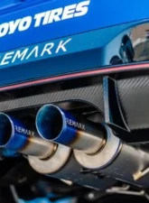 Remark Resonated Catback Dual Exhaust Titanium Honda Civic Type-R FK8 2017-2021                                     - RK-C2076H-01TC - Image 10