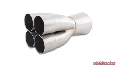 Vibrant Performance 4-1 Merge Collector, 2.50" Inlet I.D.; Merge O.D. - 4.00"; Outlet O.D. - 4.50 - 10325