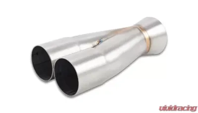 Vibrant Performance 2-1 Merge Collector, 1.875" Inlet I.D. x 2.5" Outlet O.D. - 7.75" Overall Length - 10365