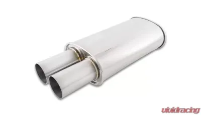 Vibrant Performance STREETPOWER Oval Muffler w/ 3.00" Round Straight Cut Tip (2.50" inlet) - 1094