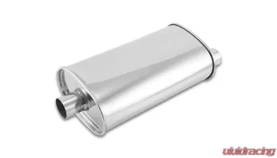 Vibrant Performance STREETPOWER Oval Muffler, 2.00" inlet/outlet (Center-Offset) - 1104