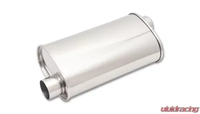 Vibrant Performance STREETPOWER Oval Muffler, 2.25" inlet/outlet (Offset-Offset) - 1125