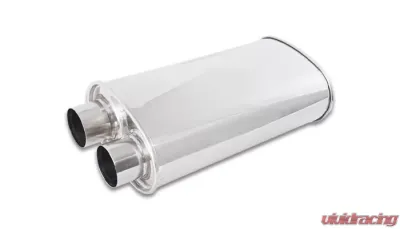 Vibrant Performance STREETPOWER Oval Muffler, 2.50" inlet/outlet (Same side) - 1159