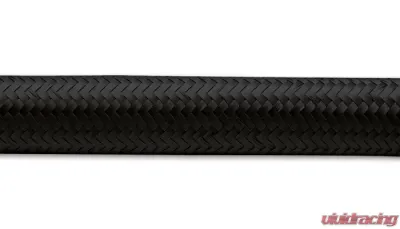 Vibrant Performance 50ft Roll of Black Nylon Braided Flex Hose; AN Size: -16; Hose ID 0.89 - 12003
