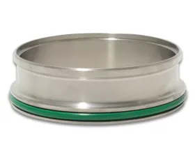 Vibrant Performance HD Clamp Titanium Weld Ferrule with O-Ring for 2.50