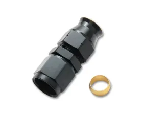 Vibrant Performance Tube to Female AN Adapter with Brass Olive Inserts, -4AN, Tube Size - 0.25
