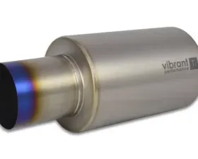 Vibrant Performance Muffler with Straight Cut Burnt Tip, 2.50