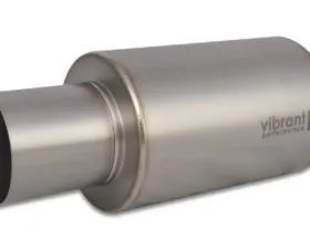 Vibrant Performance Muffler with Straight Cut Natural Tip, 3.50