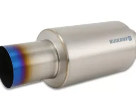 Vibrant Performance Muffler with Straight Cut Burnt Tip, 4.00
