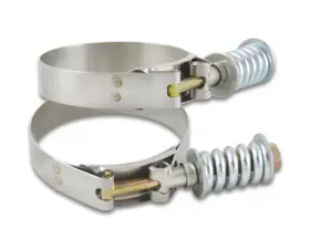 Vibrant Performance Spring Loaded T-Bolt Clamps (Pack of 2) - Clamp Range: 3.78