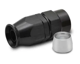 Vibrant Performance Straight High Flow Hose End Fitting for PTFE Lined Flex Hose, -8AN