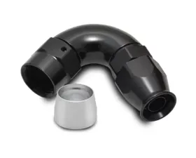 Vibrant Performance 120 Degree High Flow Hose End Fitting for PTFE Lined Hose, -8AN