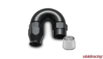Vibrant Performance 180 Degree High Flow Hose End Fitting for PTFE Lined Hose, -6AN - 28806