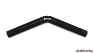 Vibrant Performance 45 Degree Elbow, 1.25" I.D. x 8.00" Leg Length - Black - 2969
