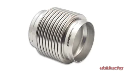 Vibrant Performance 3.50" I.D. x 4.00" Long Electro Polished Bellows Assembly with Solid Liner - 68935
