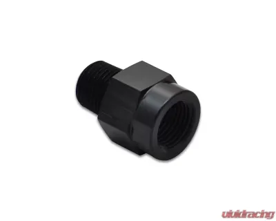 Vibrant Performance Anodized Black Aluminum 1/8" Male BSP to 1/8" Female NPT Adapter Fitting - 10399