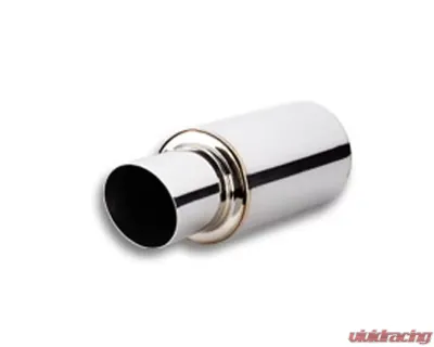 Vibrant Performance 3" Inlet x 17" long TPV TURBO Muffler with 4" Round Angle Cut Tip - 1061