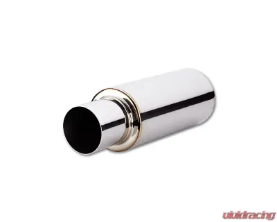 Vibrant Performance 4" Inlet x 23" long TPV TURBO Muffler with 4" Round Straight Cut Tip - 1091
