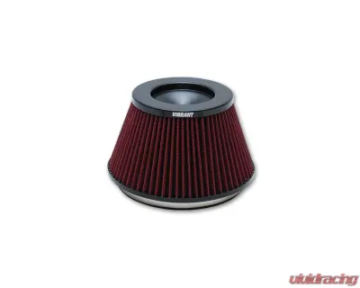 Vibrant Performance 7" Red "THE CLASSIC" Cone Performance Air Filter with Black Cap - 10961