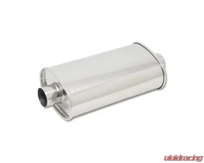 Vibrant Performance 2.5" Inlet | Outlet STREETPOWER Oval Center to Center Muffler - 1102