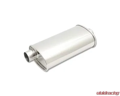 Vibrant Performance 2.5" Inlet | Outlet STREETPOWER Oval Offset to Center Muffler - 1106