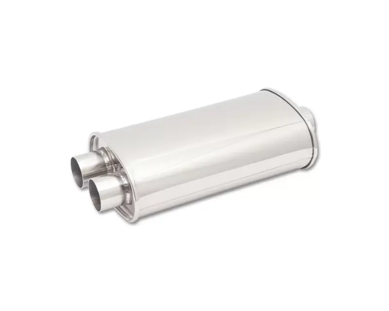 Vibrant Performance 3" Inlet STREETPOWER Oval Center to Dual Out Muffler - 1111