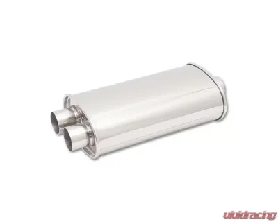 Vibrant Performance 3" Inlet STREETPOWER Oval Center to Dual Out Muffler - 1111
