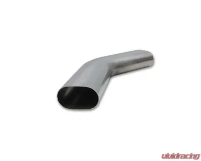 Vibrant Performance 3" 304 Stainless Steel 45 Degree Horizontal Plane Mandrel Bent Oval Tubing - 13189