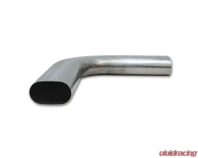 Vibrant Performance 3" 304 Stainless Steel 90 Degree Horizontal Plane Mandrel Bent Oval Tubing - 13191