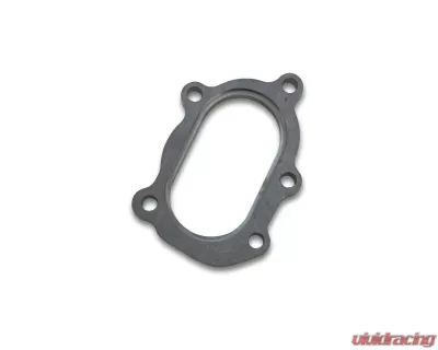 Vibrant Performance Oval 304 Stainless Steel Discharge Flange for 5 Bolt GT25R | GT28R Turbos with Divorced Ports - 1448
