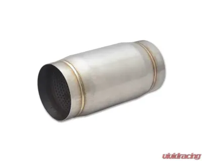 Vibrant Performance 4" Inlet | Outlet x 9" long Stainless Steel Race Muffler - 1797