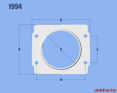 Vibrant Performance 3" Mass Air Flow Sensor Adapter Plate Subaru applications - 1994