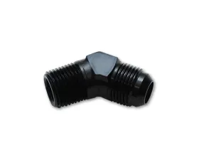 Vibrant Performance 45 Degree Anodized Black -10AN to 1/2