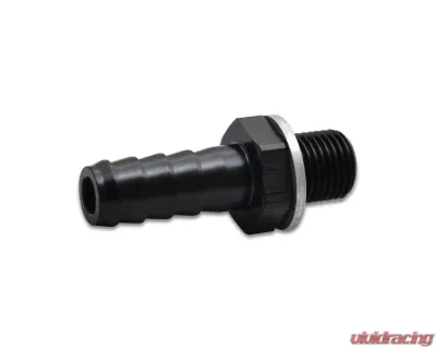 Vibrant Performance Anodized Black Aluminum Male M12 x 1.5 to 5/16" Barb Fitting - 11412