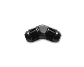Vibrant Performance Anodized Black -10AN 45 Degree Flare Male Union Adapter Fitting