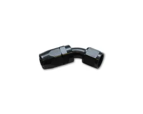Vibrant Performance Anodized Black -10AN 45 Degree Swivel Hose End Fitting