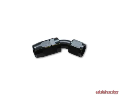 Vibrant Performance Anodized Black -10AN 45 Degree Swivel Hose End Fitting - 21410
