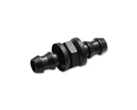 Vibrant Performance Anodized Black -10AN Barbed Union Fitting