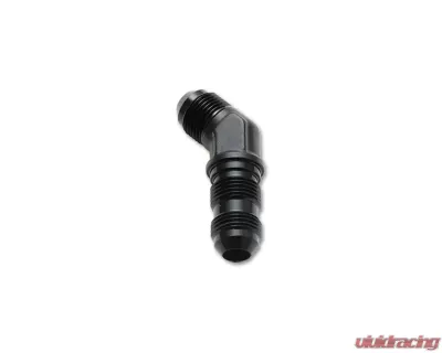 Vibrant Performance Anodized Black -3AN Bulkhead Adapter 45 Degree Elbow Fitting - 10600