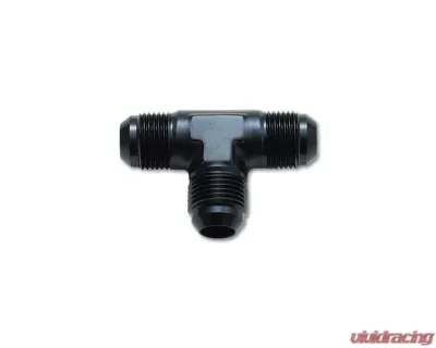Vibrant Performance Anodized Black -4AN Flare Tee Adapter Fitting - 10481