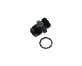 Vibrant Performance Anodized Black -10AN Flare to -10AN Straight Cut Adapter Fitting with O-Ring