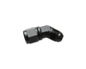 Vibrant Performance Anodized Black -10AN Female to AN Male 45 Degree Swivel Adapter Fitting