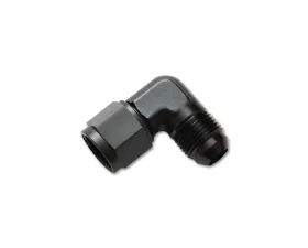 Vibrant Performance Anodized Black -10AN Female to AN Male 90 Degree Swivel Adapter Fitting